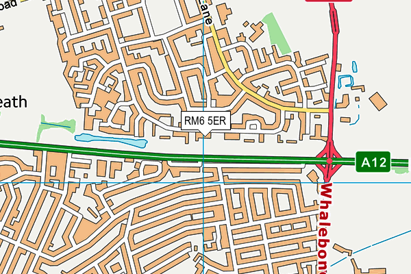RM6 5ER map - OS VectorMap District (Ordnance Survey)