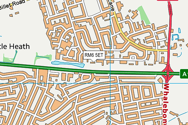 RM6 5ET map - OS VectorMap District (Ordnance Survey)