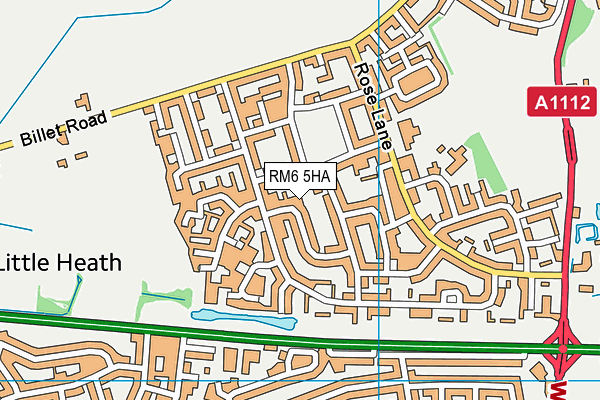 RM6 5HA map - OS VectorMap District (Ordnance Survey)