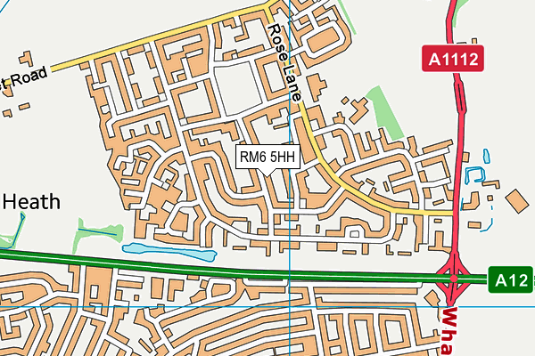 RM6 5HH map - OS VectorMap District (Ordnance Survey)