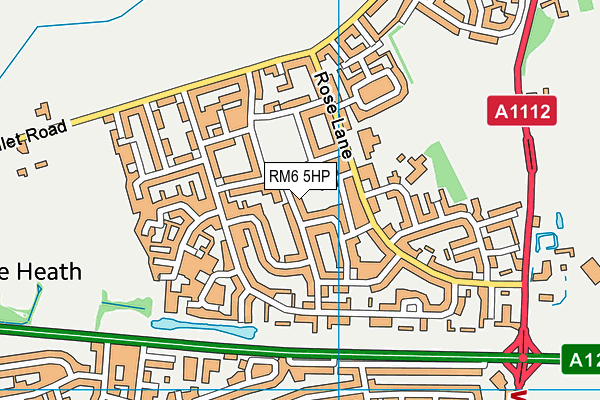 RM6 5HP map - OS VectorMap District (Ordnance Survey)