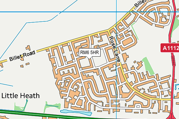 RM6 5HR map - OS VectorMap District (Ordnance Survey)