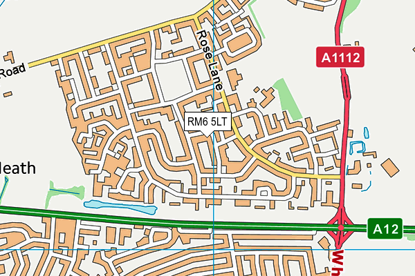 RM6 5LT map - OS VectorMap District (Ordnance Survey)