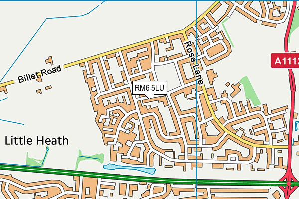 RM6 5LU map - OS VectorMap District (Ordnance Survey)