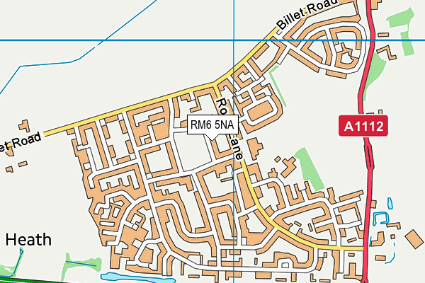 RM6 5NA map - OS VectorMap District (Ordnance Survey)