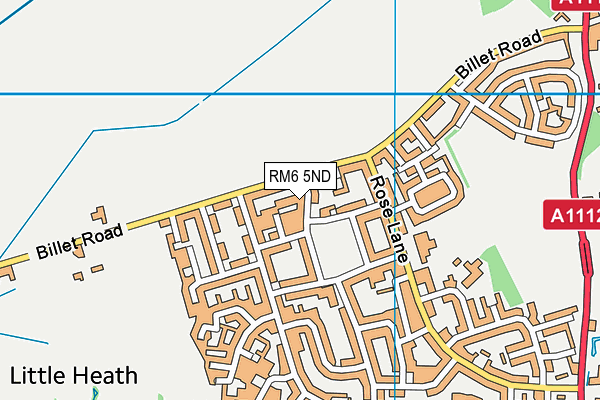 RM6 5ND map - OS VectorMap District (Ordnance Survey)