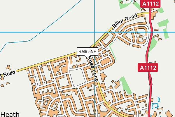 RM6 5NH map - OS VectorMap District (Ordnance Survey)