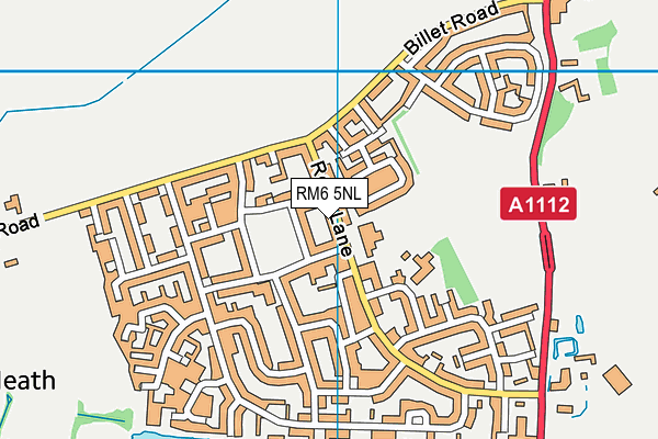 RM6 5NL map - OS VectorMap District (Ordnance Survey)