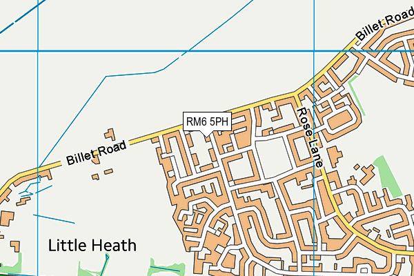 RM6 5PH map - OS VectorMap District (Ordnance Survey)