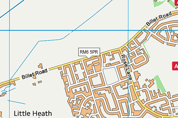 RM6 5PR map - OS VectorMap District (Ordnance Survey)