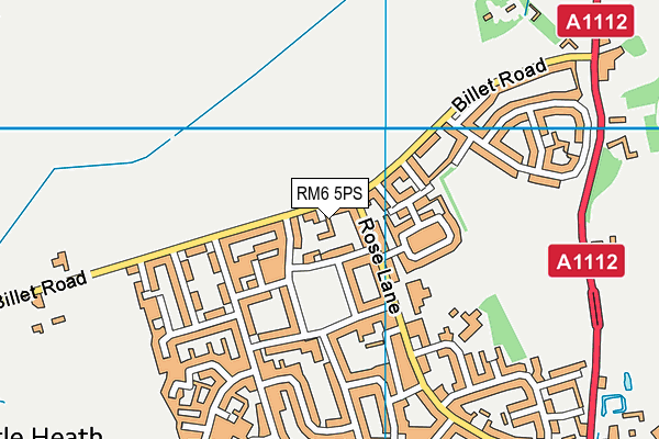 RM6 5PS map - OS VectorMap District (Ordnance Survey)