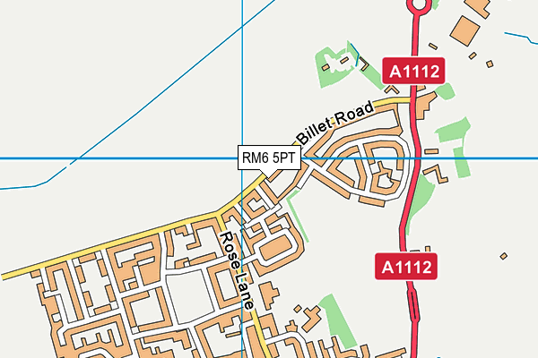 RM6 5PT map - OS VectorMap District (Ordnance Survey)