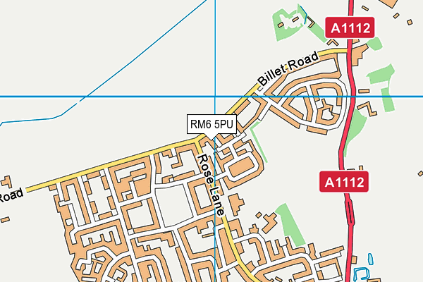 RM6 5PU map - OS VectorMap District (Ordnance Survey)