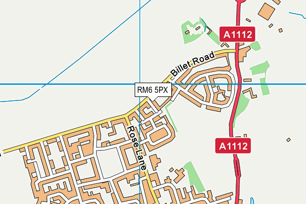 RM6 5PX map - OS VectorMap District (Ordnance Survey)