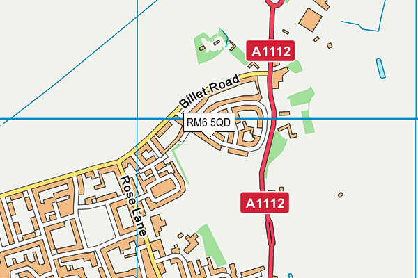 RM6 5QD map - OS VectorMap District (Ordnance Survey)