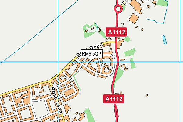 RM6 5QP map - OS VectorMap District (Ordnance Survey)