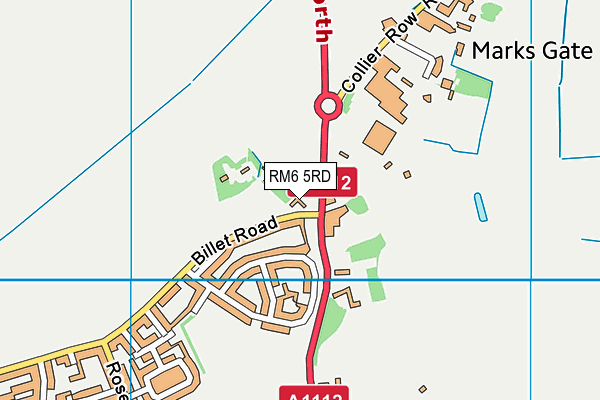 RM6 5RD map - OS VectorMap District (Ordnance Survey)