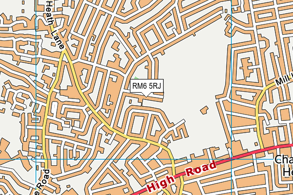 RM6 5RJ map - OS VectorMap District (Ordnance Survey)