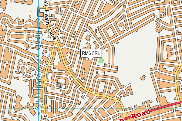 RM6 5RL map - OS VectorMap District (Ordnance Survey)