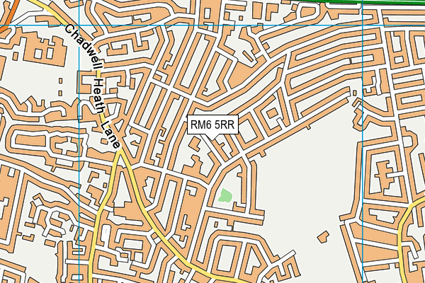 RM6 5RR map - OS VectorMap District (Ordnance Survey)