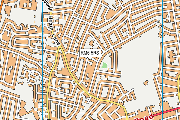 RM6 5RS map - OS VectorMap District (Ordnance Survey)