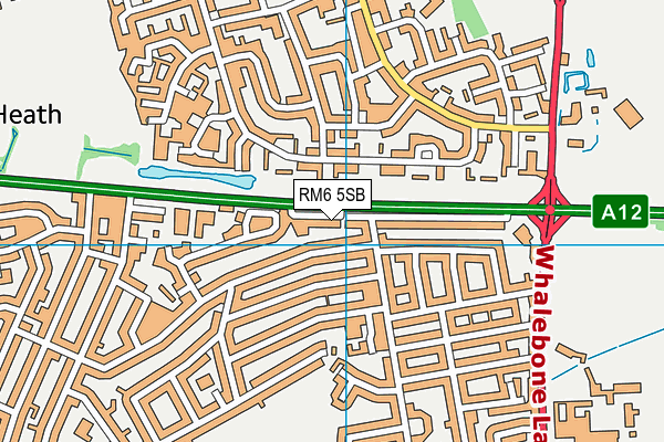 RM6 5SB map - OS VectorMap District (Ordnance Survey)