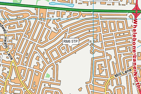 RM6 5TP map - OS VectorMap District (Ordnance Survey)