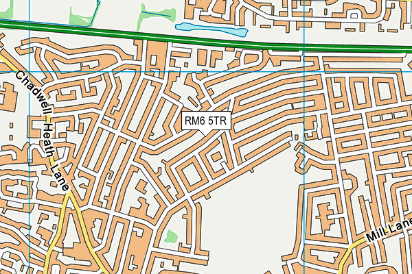 RM6 5TR map - OS VectorMap District (Ordnance Survey)