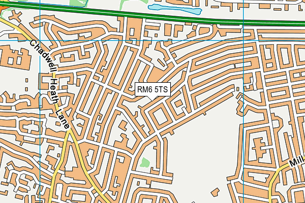 RM6 5TS map - OS VectorMap District (Ordnance Survey)