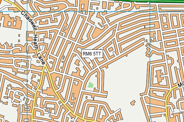 RM6 5TT map - OS VectorMap District (Ordnance Survey)