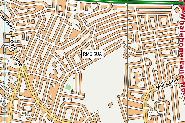 RM6 5UA map - OS VectorMap District (Ordnance Survey)