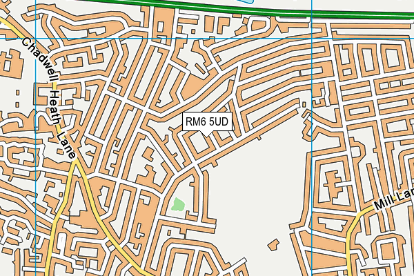 RM6 5UD map - OS VectorMap District (Ordnance Survey)