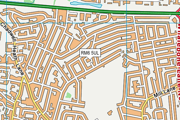 RM6 5UL map - OS VectorMap District (Ordnance Survey)