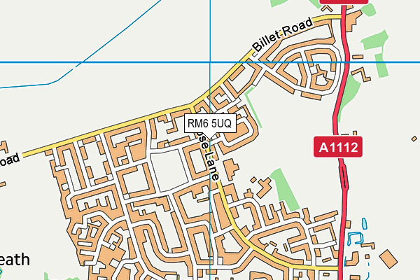 RM6 5UQ map - OS VectorMap District (Ordnance Survey)