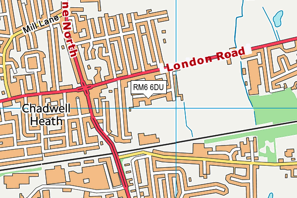 RM6 6DU map - OS VectorMap District (Ordnance Survey)