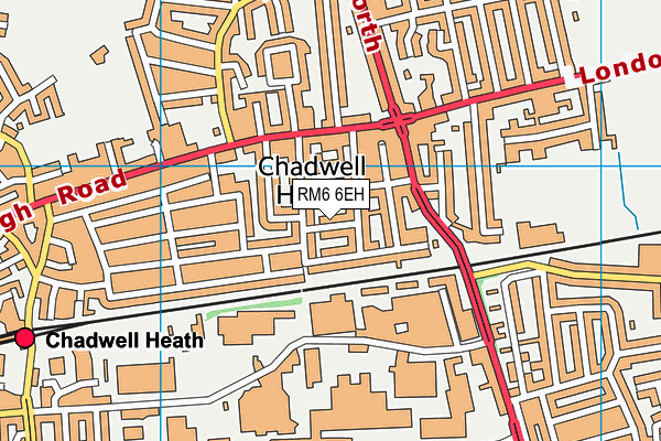 RM6 6EH map - OS VectorMap District (Ordnance Survey)