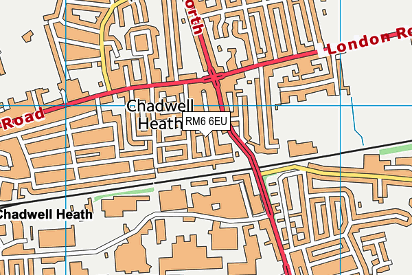 RM6 6EU map - OS VectorMap District (Ordnance Survey)