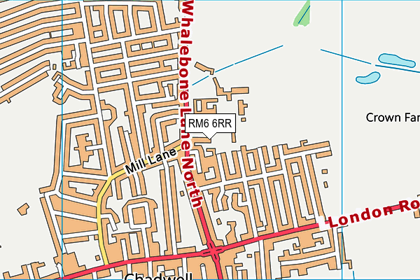 RM6 6RR map - OS VectorMap District (Ordnance Survey)