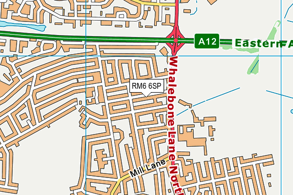 RM6 6SP map - OS VectorMap District (Ordnance Survey)