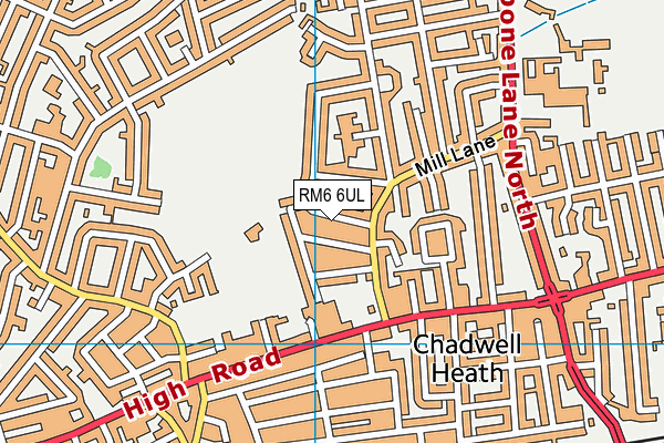 St Chads Park map (RM6 6UL) - OS VectorMap District (Ordnance Survey)