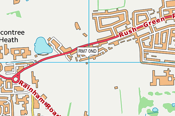 RM7 0ND map - OS VectorMap District (Ordnance Survey)