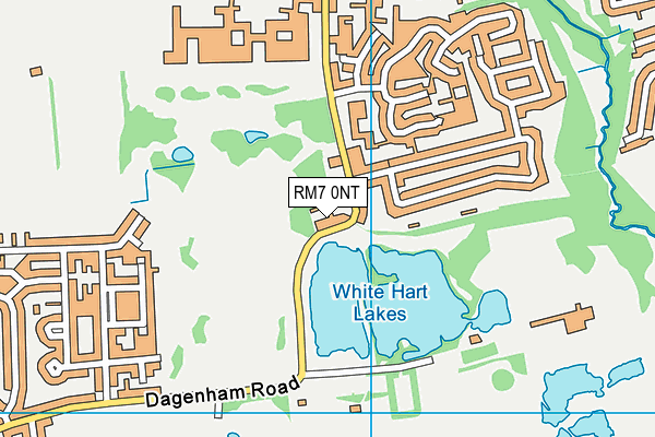 RM7 0NT map - OS VectorMap District (Ordnance Survey)