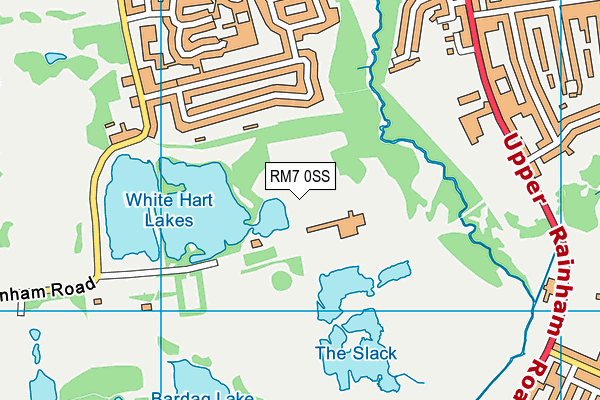 RM7 0SS map - OS VectorMap District (Ordnance Survey)