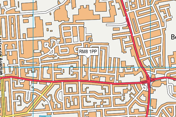 RM8 1PP map - OS VectorMap District (Ordnance Survey)