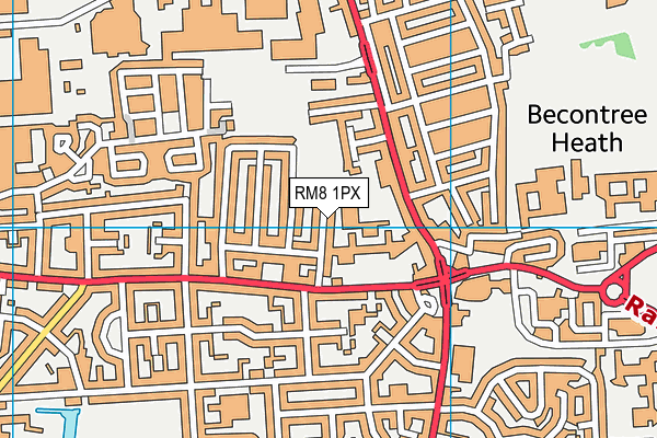 Map of DAGENHAM SHOP FRONTS LTD at district scale