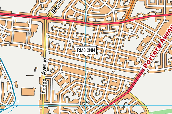 RM8 2NN map - OS VectorMap District (Ordnance Survey)