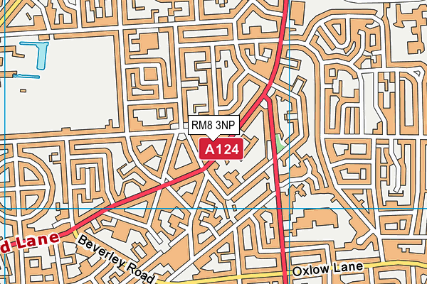 RM8 3NP map - OS VectorMap District (Ordnance Survey)