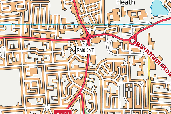 RM8 3NT map - OS VectorMap District (Ordnance Survey)