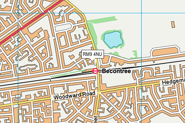 Map of BECONTREE STATION TYRES LIMITED at district scale