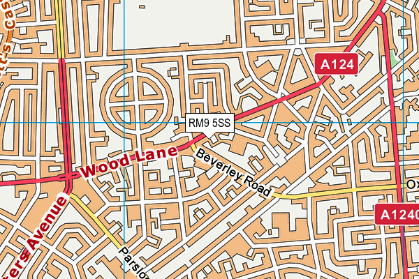 RM9 5SS map - OS VectorMap District (Ordnance Survey)